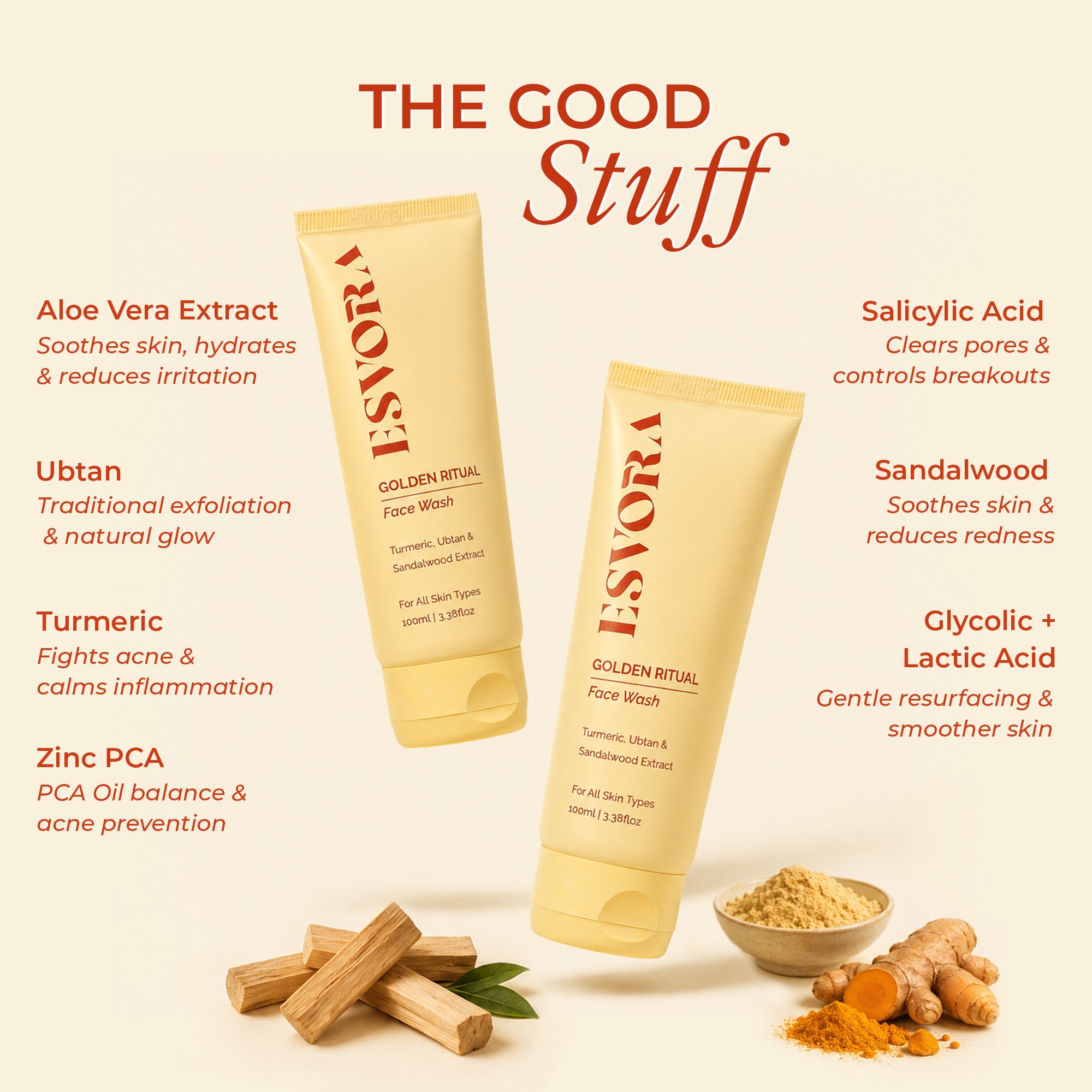 GOLDEN RITUAL (Face Wash) with AHA BHA