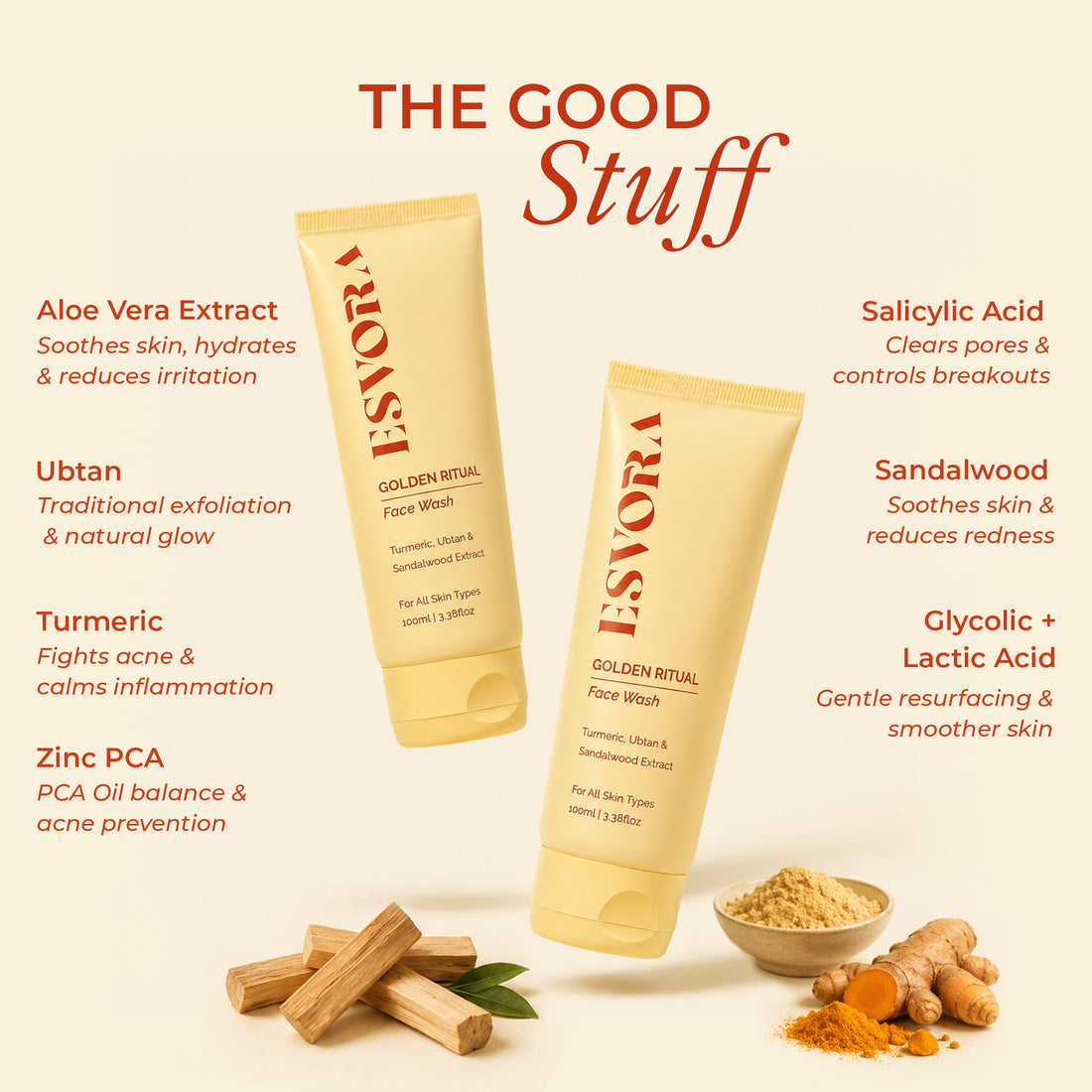 GOLDEN RITUAL (Face Wash) with AHA BHA