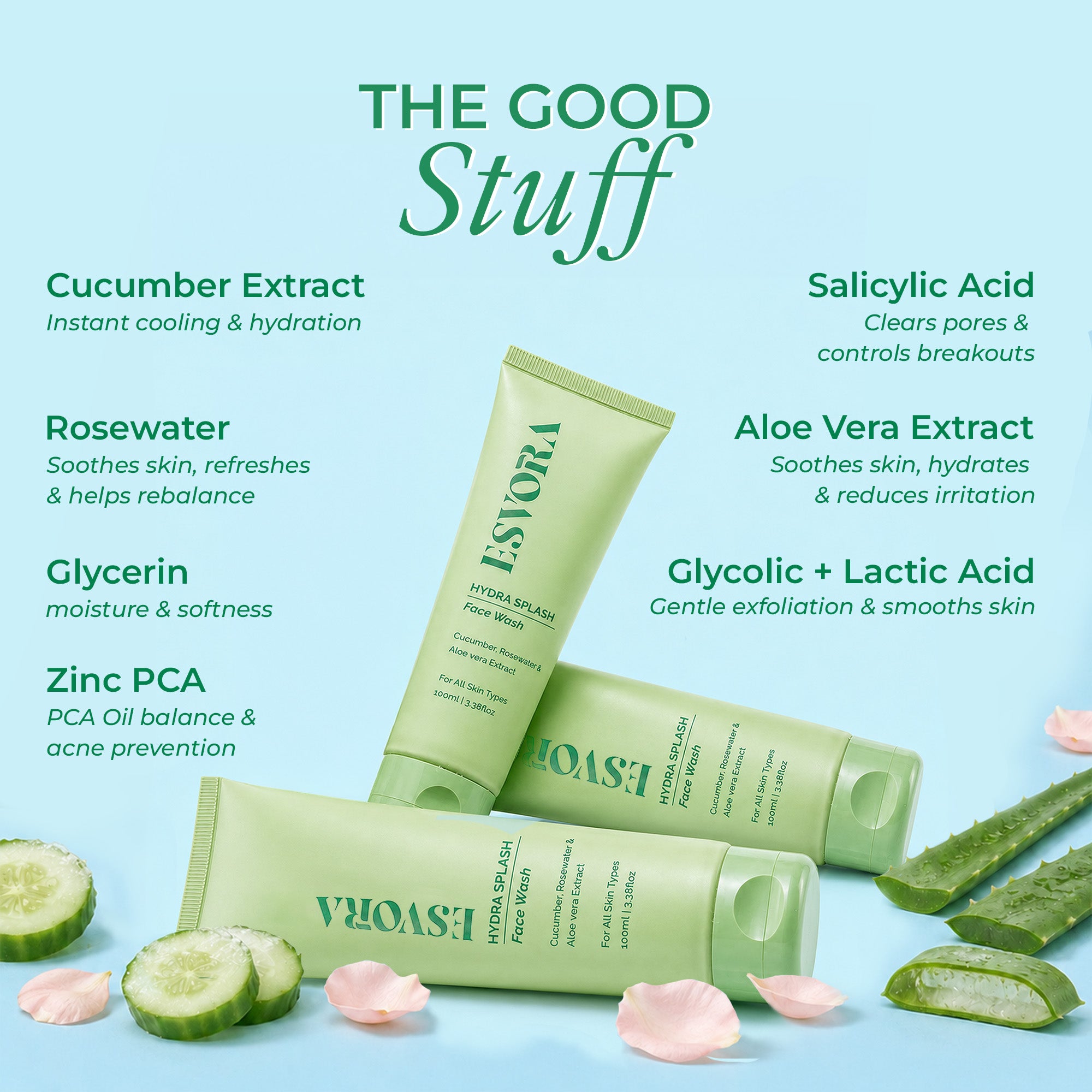 HYDRA SPLASH (Face Wash) with AHA BHA