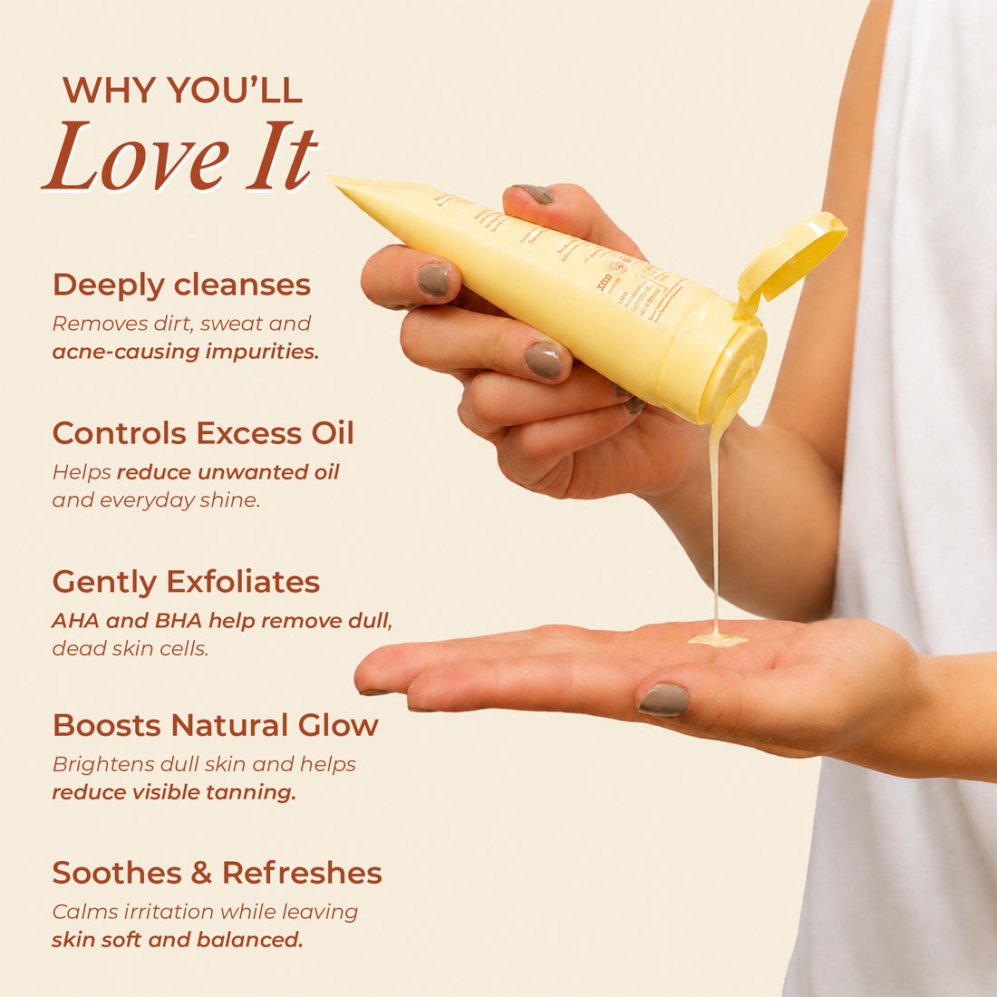 GOLDEN RITUAL (Face Wash) with AHA BHA