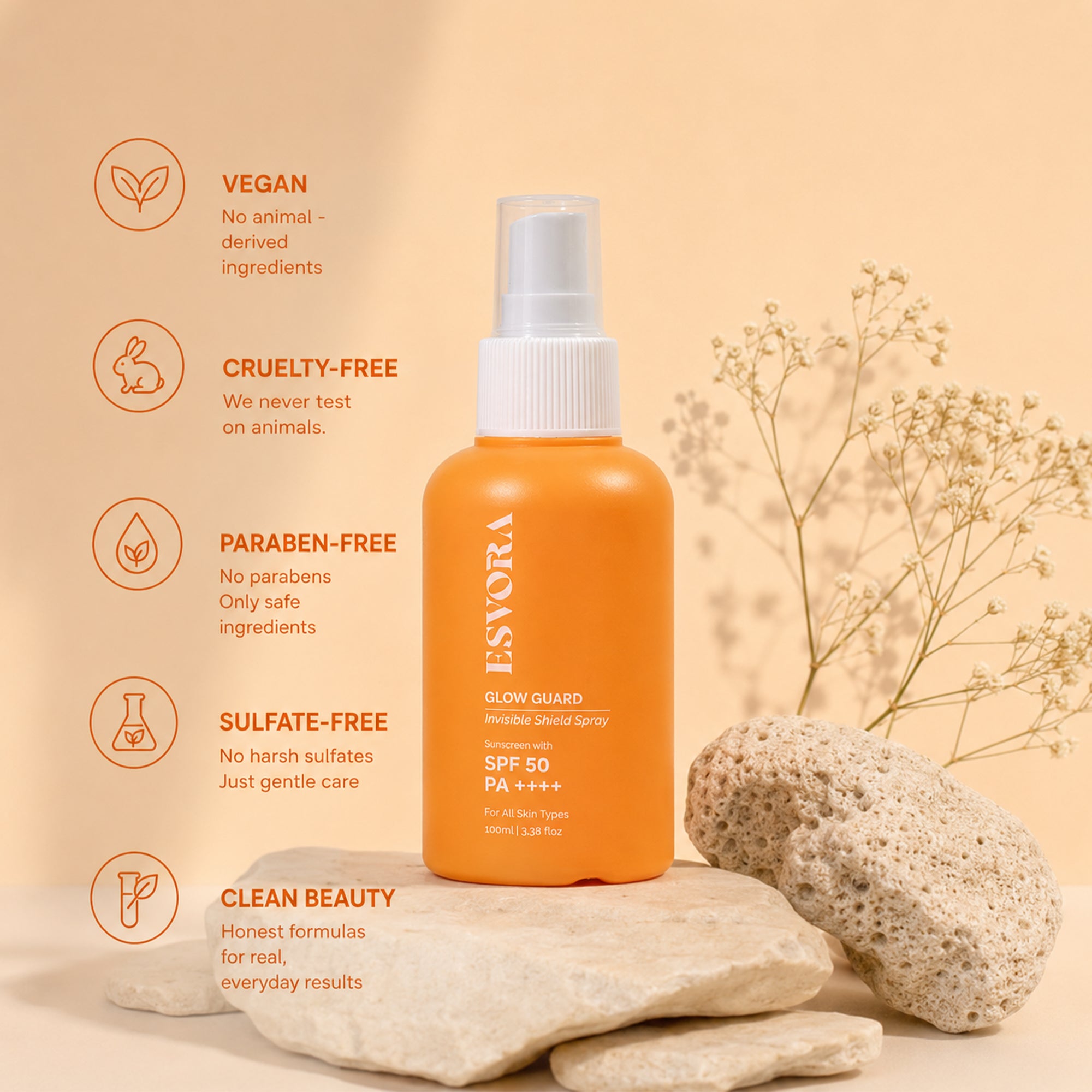 GLOW GUARD Lightweight Sunscreen Spray