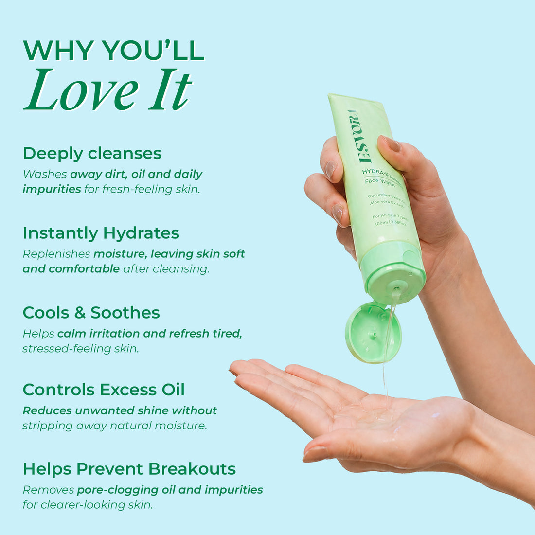 HYDRA SPLASH (Face Wash) with AHA BHA
